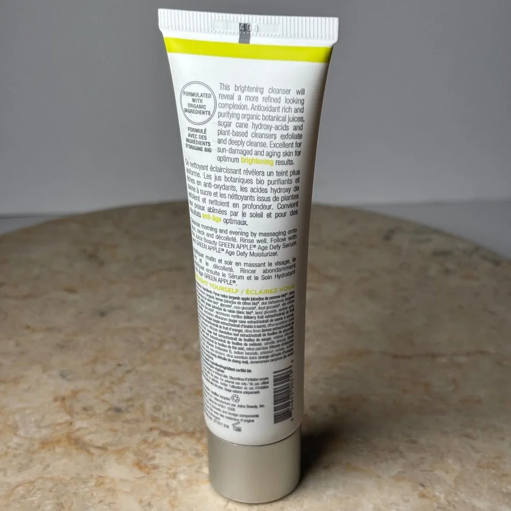 Juice Beauty Green Apple Brightening Gel Cleanser 2oz Organic Skincare Travel